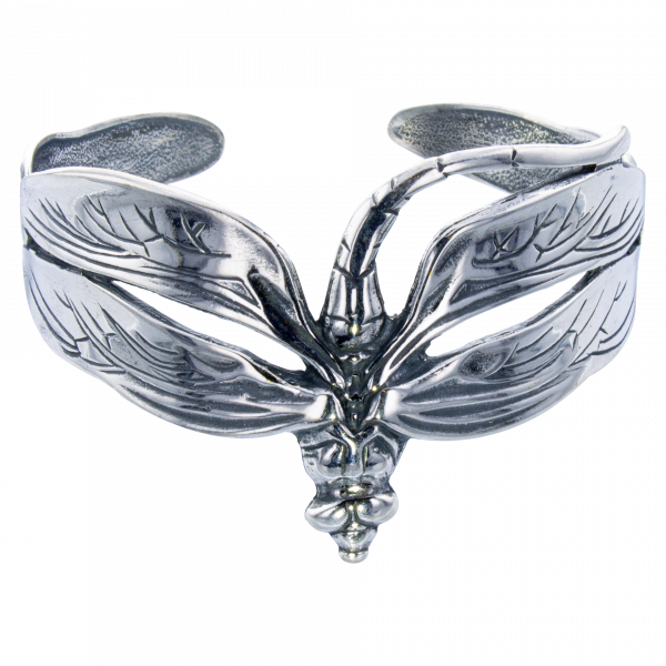 Armband groot Libelle Zilver