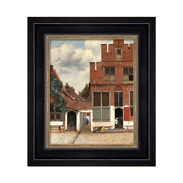Giclee Straatje Vermeer zw