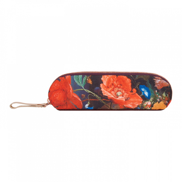 Pencil glasses case flowers