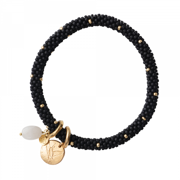 Jacky bracelet Flying Cranes | Moonstone