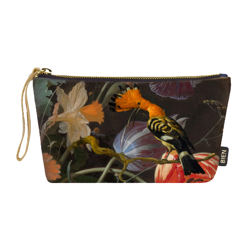 Etui hopvogel en bloemen