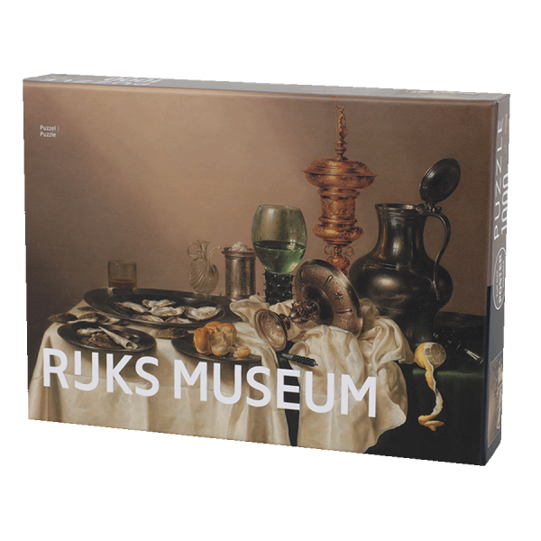 Puzzel Stilleven met vergulde bokaal