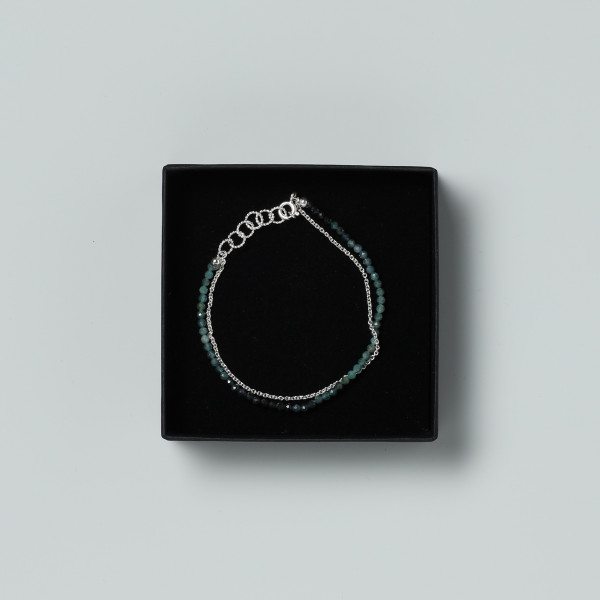 Silver bracelet | Tourmaline