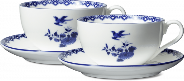 Delftware Cappuccino Cups and Saucers