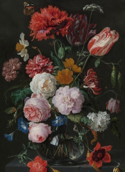 Poster Stillife with Flowers of de Heem