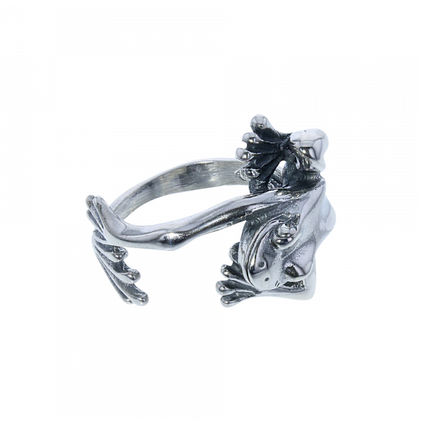 Ring kikker Zilver