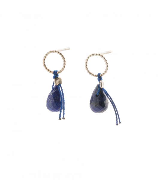 Earrings memento silver lapis lazuli