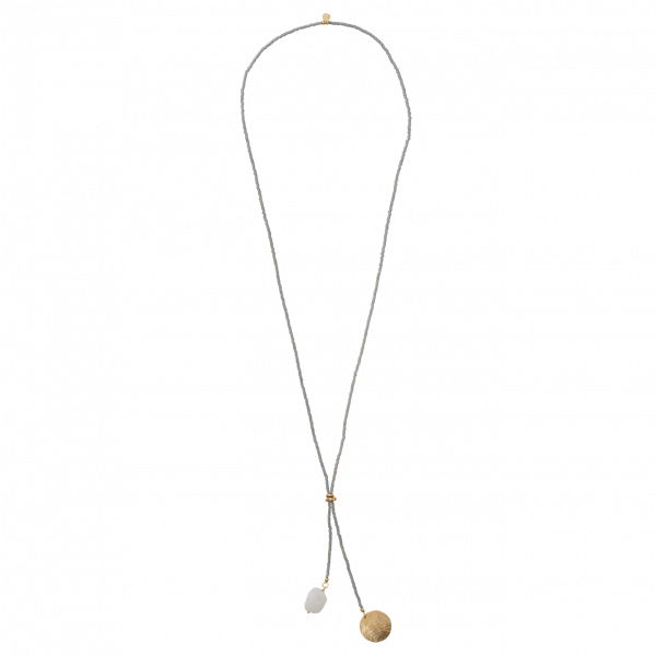 Fairy necklace Flying Cranes | Moonstone