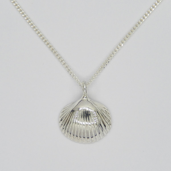 Hartschelp ketting | Zilver