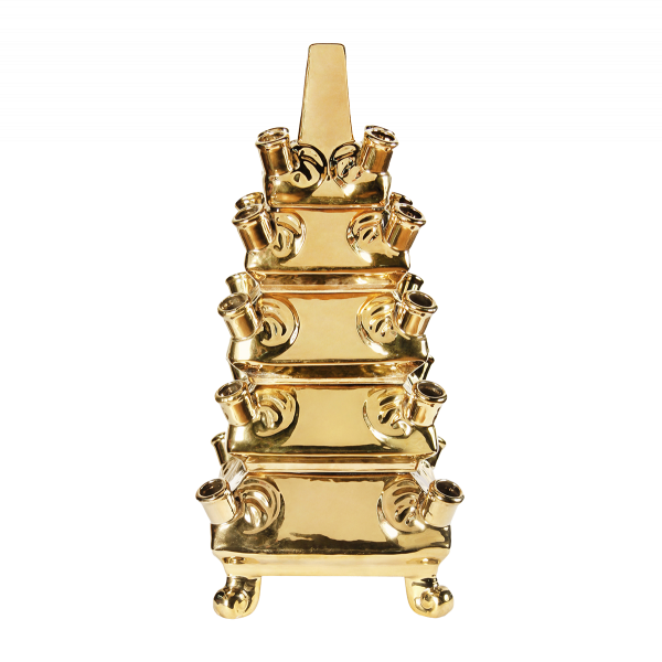 Limited edition layer vase gold