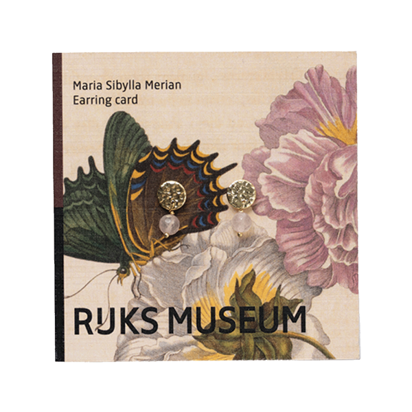 Earrings Mini Coin Merian Rose Quartz