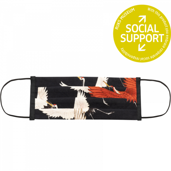 Set of 2 face masks | Flying Cranes