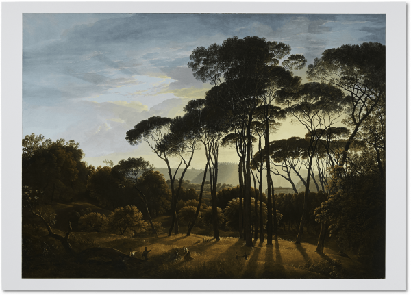Poster | 'Italian Landscape with Parasol Pine Trees'