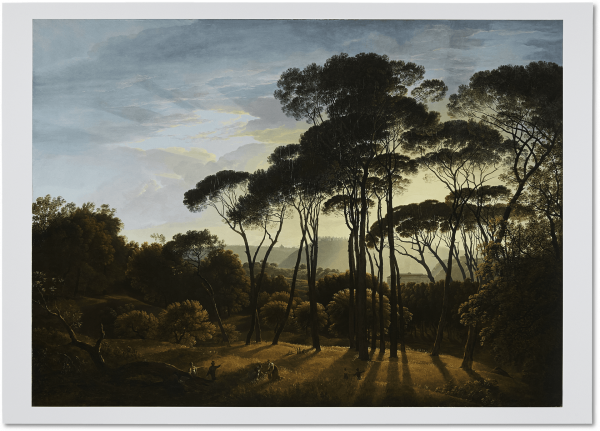 Poster Parasol Pine Trees