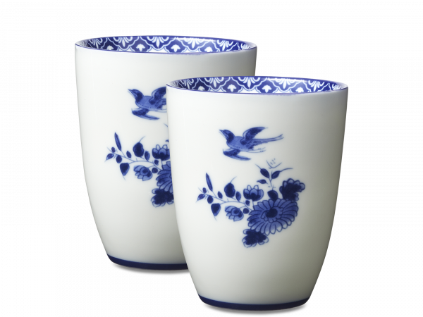 Set of 2 Porcelain Mugs | Delfs Blue | 10cm