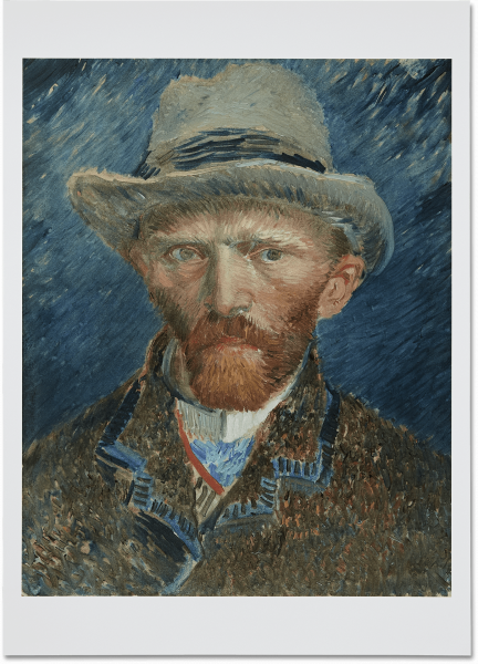 Poster 'Van Gogh zelfportret'
