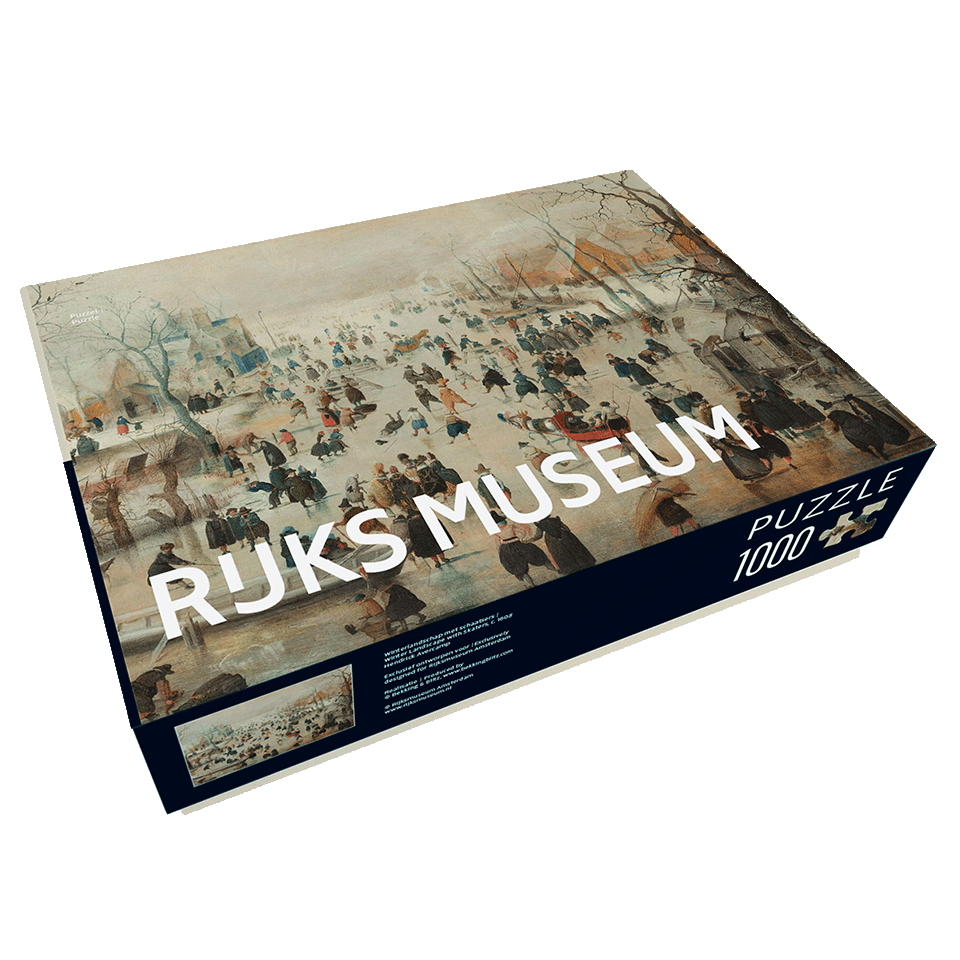 Puzzel Winter Landscape with Skaters | Games | Leisure