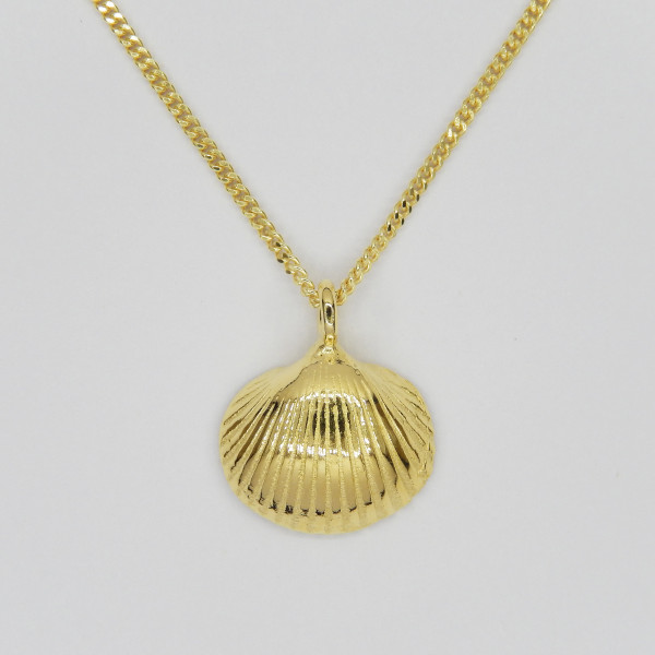 Hartschelp ketting | Verguld