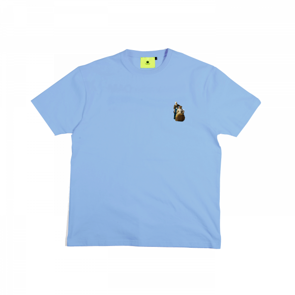 T-shirt oyster blauw