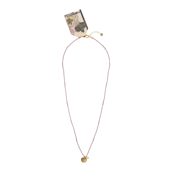 Necklace Mini Coin Merian Rose Quartz