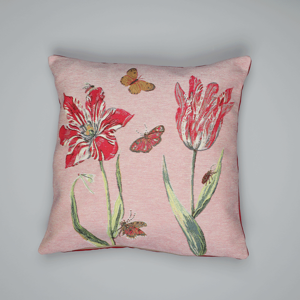Kussen Marrel roze tulp