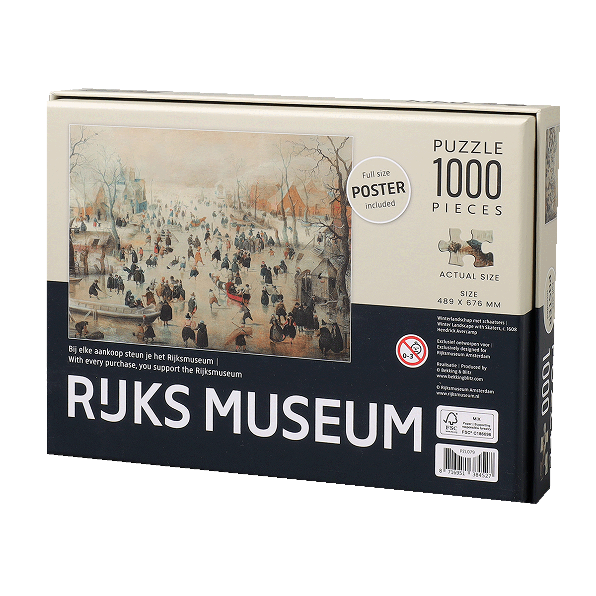 Puzzel Winter Landscape with Skaters | Games | Leisure