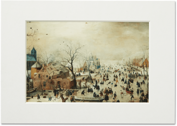 Passe-partout | Winterlandschap met Schaatsers